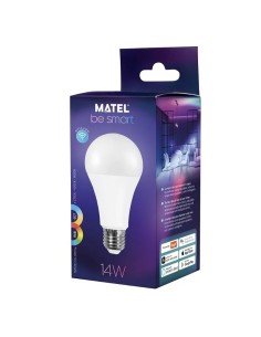 Bombilla LED Smart WiFi Matel estándar E27 14W RGB - 1 2