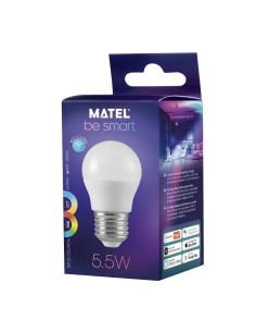 Bombilla LED Smart WiFi Matel esférica E27 5,5W RGB 2