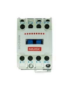 Contactor en corriente alterna 3P (NO)+1NO 5,5KW 12A 24 - 415V AC - Maxge - 1 2