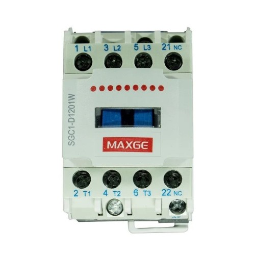 Contactor eléctrico 3P (NO)+1NO+1NC 45KW 95A 24 - 415V AC - Maxge - 2