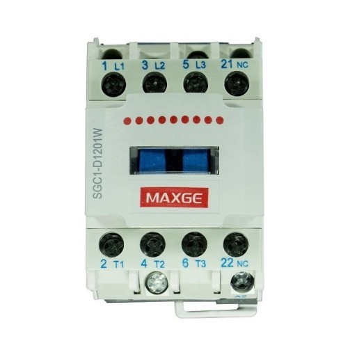 Contactor eléctrico 4 Polos (NO) 11KW 25A 24 - 415V AC - Maxge - 2 Contactor eléctrico 4 Polos (NO) 11KW 25A 24 - 415V AC - Maxge - 2