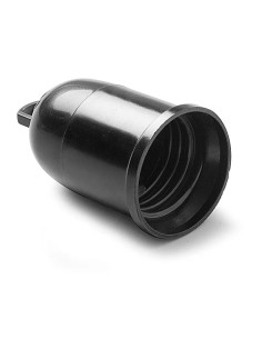 Portalámparas negro provisional obra E-27 Famatel 175N - 1