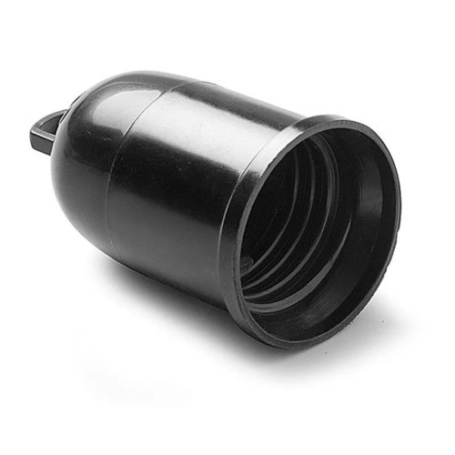 Portalámparas negro provisional obra E-27 Famatel 175N - 1