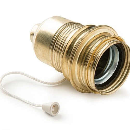 Portalámparas con interruptor metálico y cadena E-27 de Famatel 305 - 1