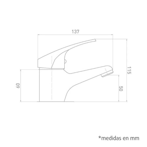 Grifo Monomando para Lavabo serie Java Artic - 4
