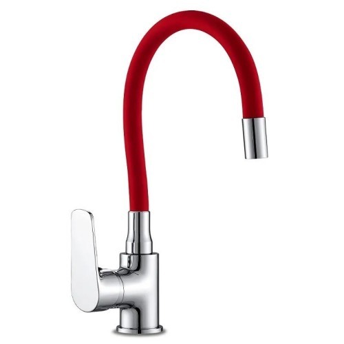 Grifo de Cocina Fregadero Caño Goma Flexible Rojo serie Java Artic - 1