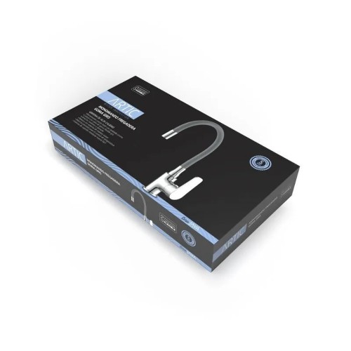 Grifo para Fregadero Caño Goma Flexible Gris serie Java Artic - 6