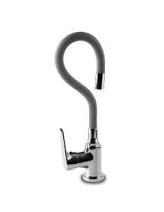Grifo para Fregadero Caño Goma Flexible Gris serie Java Artic - 1 2
