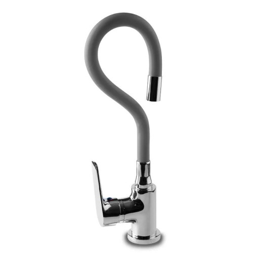 Grifo para Fregadero Caño Goma Flexible Gris serie Java Artic - 2