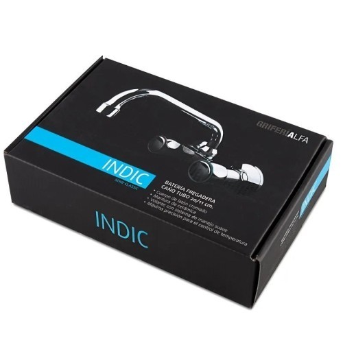 Batería de cocina fregadero caño bajo tubo 11CM serie Indic Artic - 2