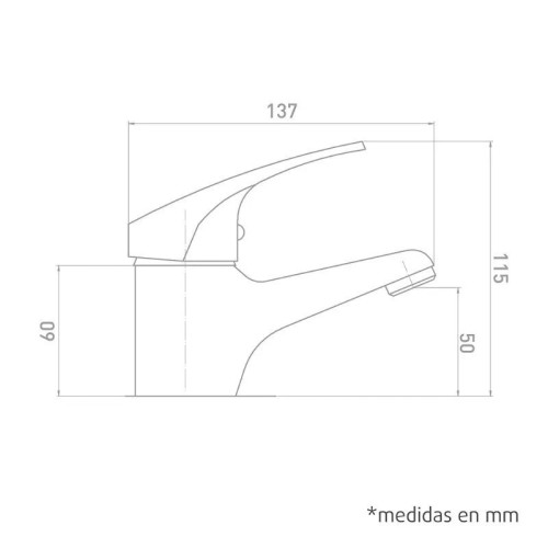 Grifo Monomando Lavabo serie Pacific Artic - 6
