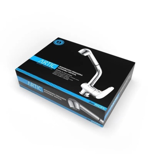 Grifo Monomando Fregadero Extensible serie Pacific Artic - 6