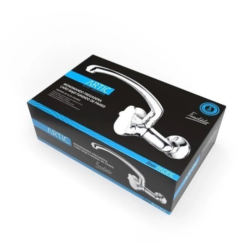 Grifo Monomando Fregadero Pared Caño Fundido Bajo serie Pacific Artic - 4 Grifo Monomando Fregadero Pared Caño Fundido Bajo serie Pacific Artic - 4