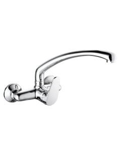 Grifo Monomando Fregadero Pared Caño Fundido Bajo serie Pacific Artic - 1