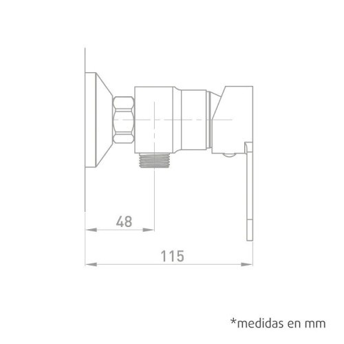 Grifo monomando ducha serie Atlantic Artic - 6 Grifo monomando ducha serie Atlantic Artic - 6