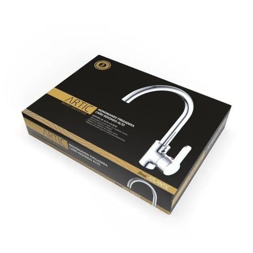 Grifo monomando fregadero con caño alto serie Atlantic Artic - 5