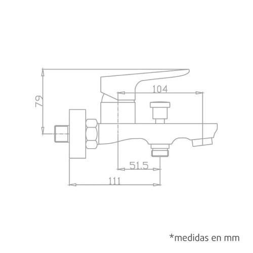 Grifo bañera monomando negro Artic - 6