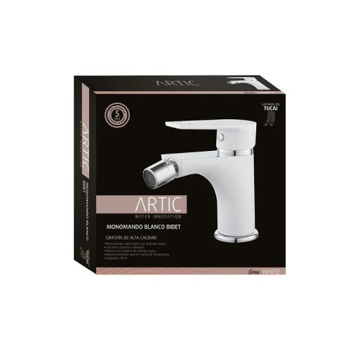 Grifo blanco para bidet monomando Artic - 5 Grifo blanco para bidet monomando Artic - 5