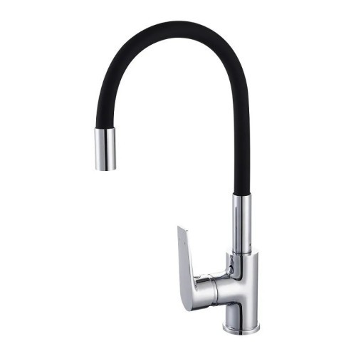 Grifo fregadero monomando de silicona negro Artic - 1