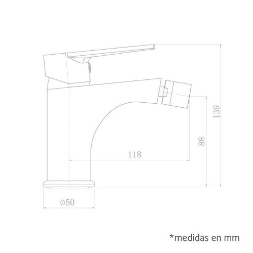 Grifo bidet monomando cromado Coral Artic - 4 Grifo bidet monomando cromado Coral Artic - 4