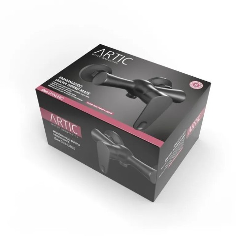 Grifo de Ducha Monomando Danubio Black Artic - 7