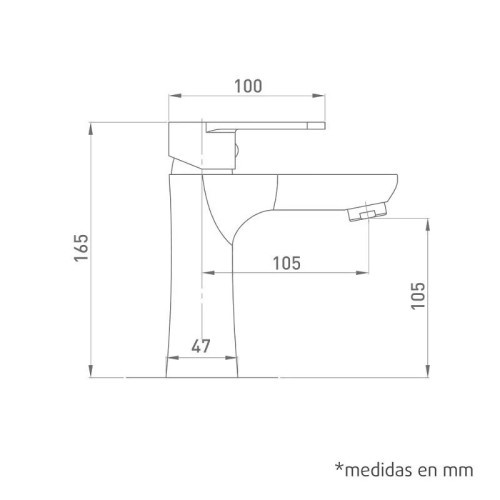 Grifo Lavabo Monomando Danubio Black Artic - 4