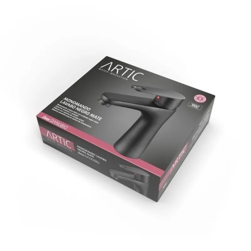 Grifo Lavabo Monomando Danubio Black Artic - 5