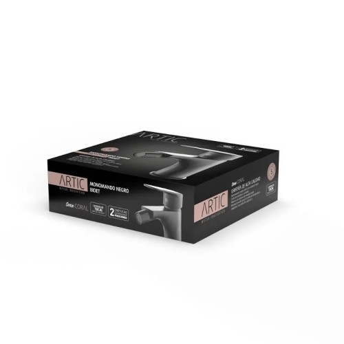 Grifo Monomando Bidet Coral Negro Mate Artic - 5 Grifo Monomando Bidet Coral Negro Mate Artic - 5
