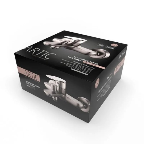 Grifo Bañera Monomando Coral Titanio Mate Artic - 8