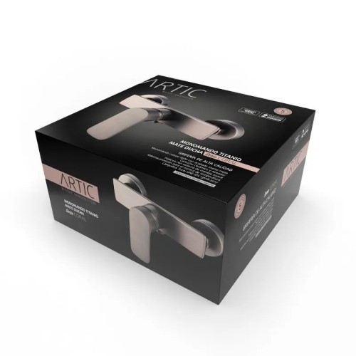 Grifo Monomando de Ducha Coral Titanio Mate Artic - 8