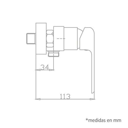 Grifo Monomando Ducha Cromo Baltic Artic - 6