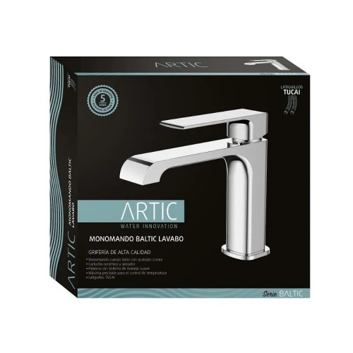 Grifo Monomando Cromo Lavabo Baltic Artic - 5
