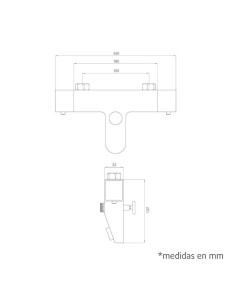 Grifo Bañera Termostático Atlantic Artic - 1 2