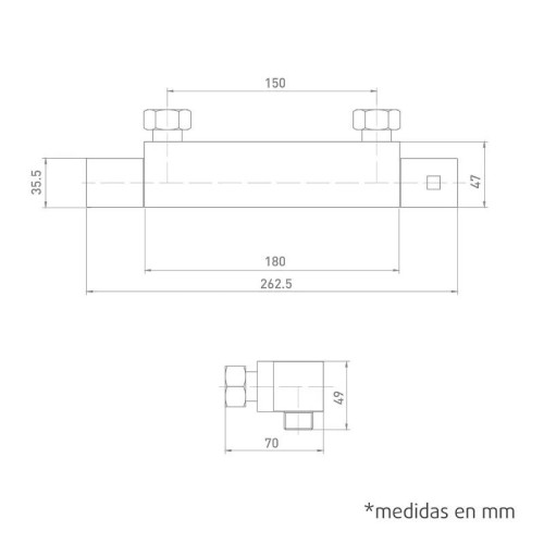 Grifo Ducha Termostático Atlantic Artic - 3