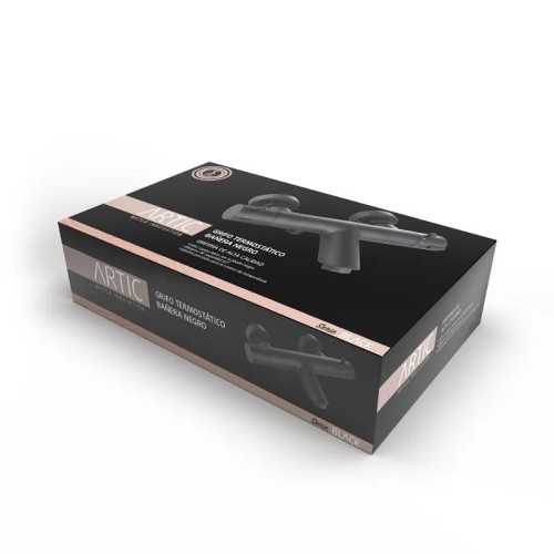 Grifo de Bañera Termostático Negro Artic - 2