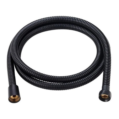 Flexo Ducha Acero Inoxidable Negro 1,8M Artic - 1