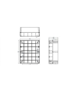 Caja estanca eléctrica IP65 460x380x180mm 2