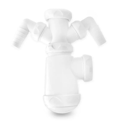 Sifón Botella Extensible Doble Toma Lavadora 1 1/2" Artic - 1