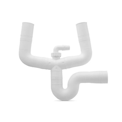 Sifón Doble Goma Fregadero Largo 35X40MM Artic - 1