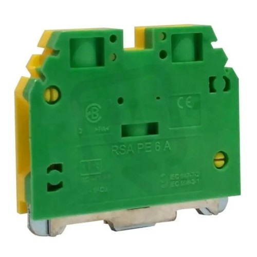 Borna de paso tierra 6 mm2 por tornillos - 1