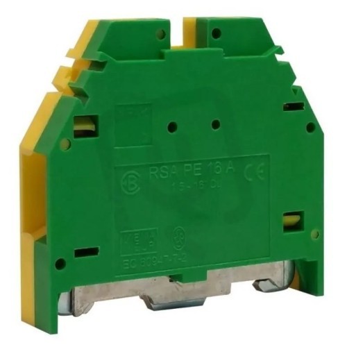 Borna de tierra 16 mm2 con fijación por tornillos - 1