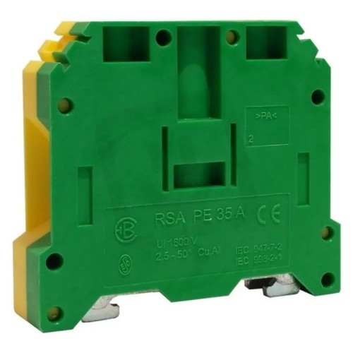 Borna de tierra 35 mm2 con fijación por tornillos - 1