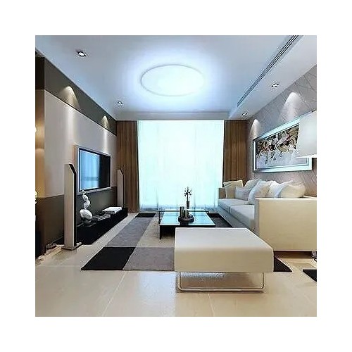 Plafón LED Superficie Matel Cuadrado Blanco 12W Neutra - 2