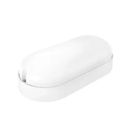 Plafón LED Exterior Oval Sensor Movimiento Crepuscular Blanco 9W - 1