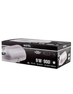 Plafón LED Oval IP65 para Exterior Blanco Matel 9W (Fría, Neutra) - 1 2