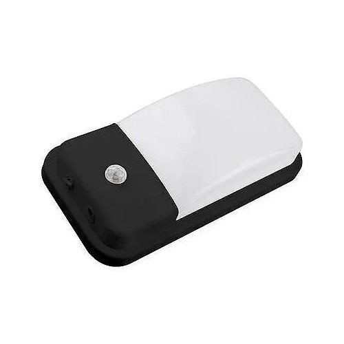 Plafón LED Exterior IP65 Negro con Sensor 20W Fría - 1
