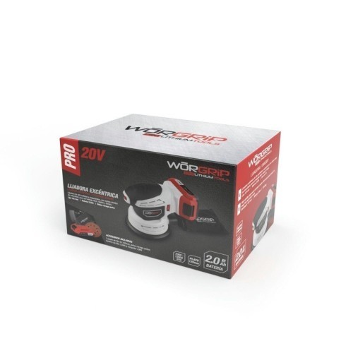 Lijadora Excéntrica WORGRIP PRO Litio de 125MM - 2