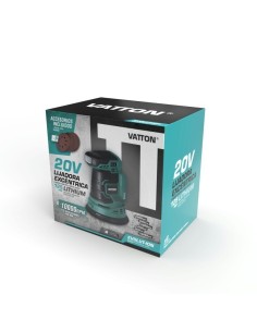 Lijadora Excéntrica Vatton 20V de 125MM sin batería - 1 2