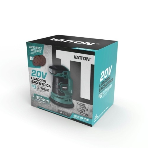 Lijadora Excéntrica Vatton 20V de 125MM sin batería - 2