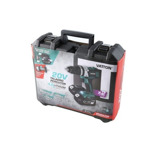 Taladro Percutor Atornillador 20V Brushless Vatton 2 Baterías 4.0 Ah - 2